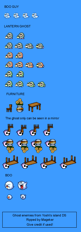 Yoshi's Island DS - Ghost Enemies