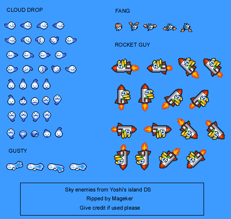 Yoshi's Island DS - Sky Enemies