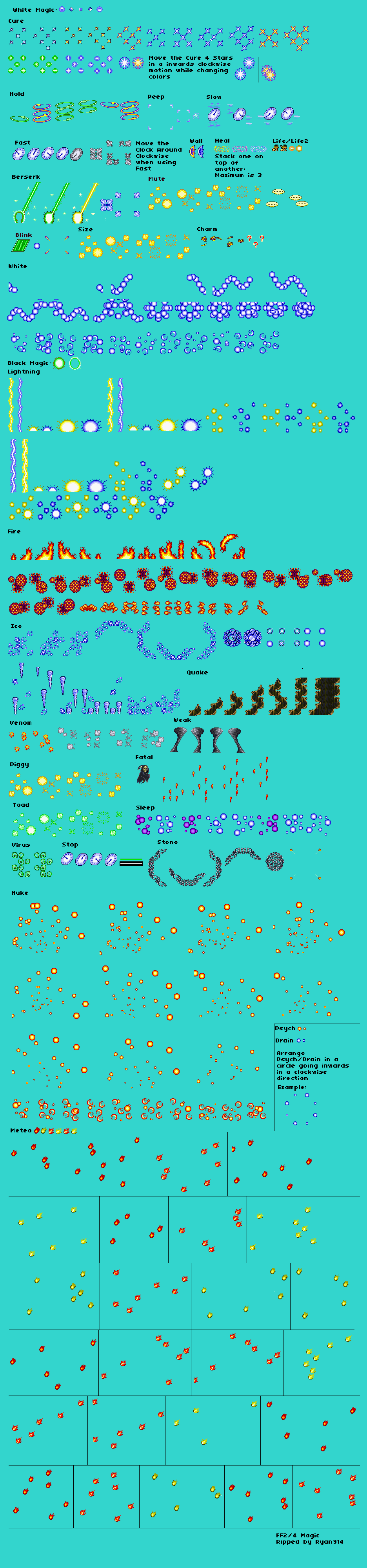 Final Fantasy 4 - Black Magic and White Magic