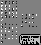 Game Fonts