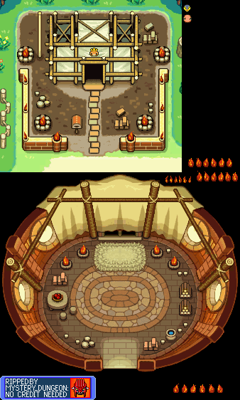 Pokémon Mystery Dungeon: Red Rescue Team - Fire Hut (Construction)