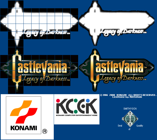 Castlevania: Legacy of Darkness - Logos [UK]