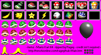 Mario Kart 64 - Items