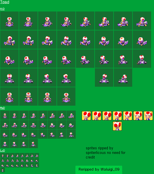 super mario kart custom sprites