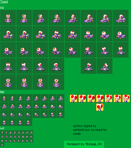 Mario Kart: Super Circuit - Toad