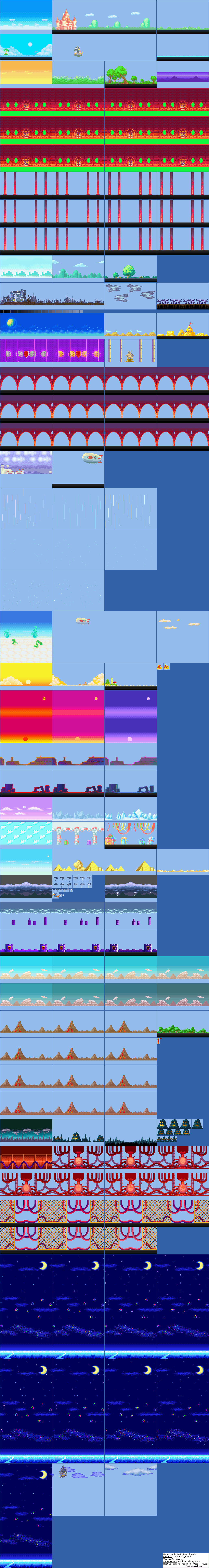 mario kart super circut sprite sheet