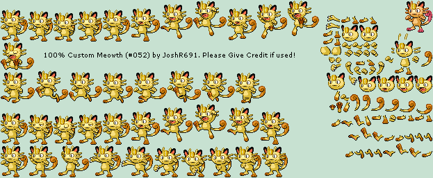 Pokémon Generation 1 Customs - #052 Meowth