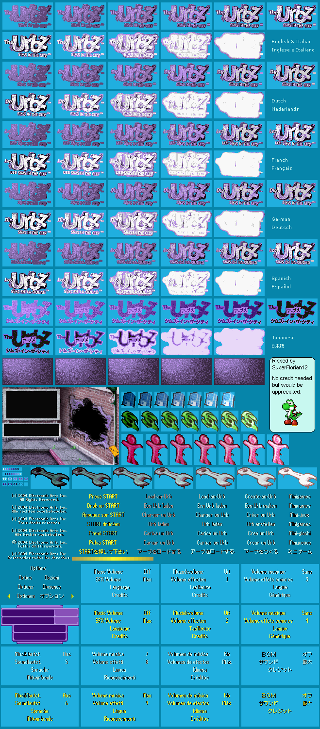 The Urbz: Sims in the City - Title Screen