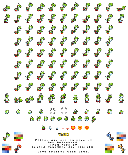 super mario world sprites resource