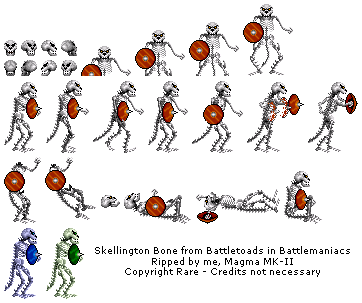 Battletoads in Battlemaniacs - Skellington Bone