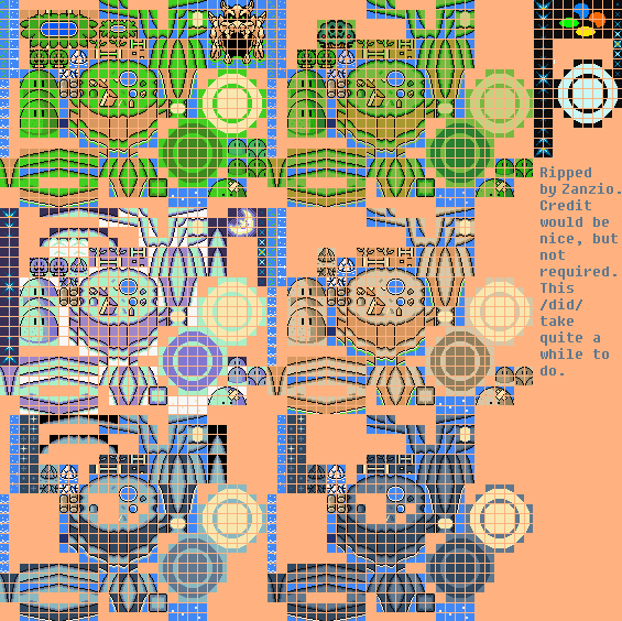 Super Mario World - Overworld Tiles