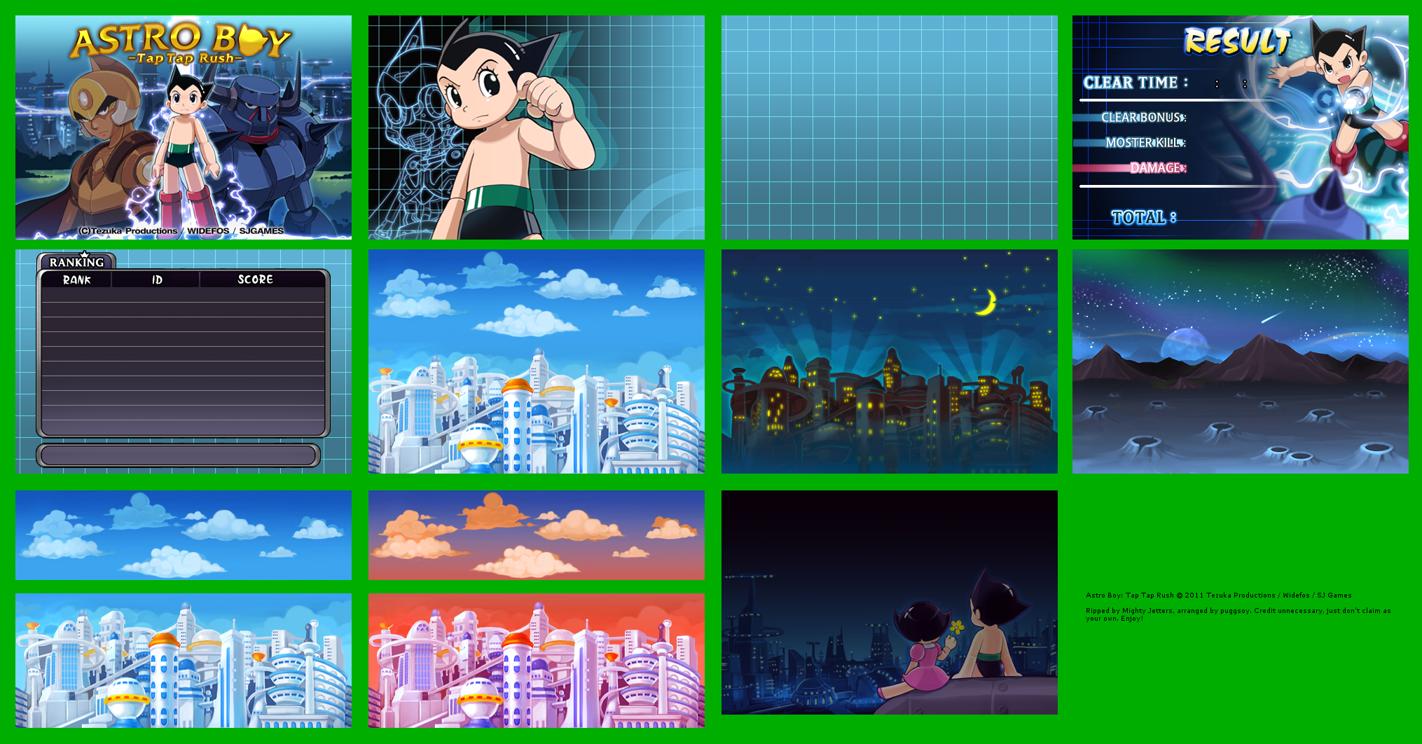 Astro Boy: Tap Tap Rush - Backgrounds