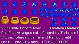 Pac-Man Arrangement - Vulnerable Ghosts
