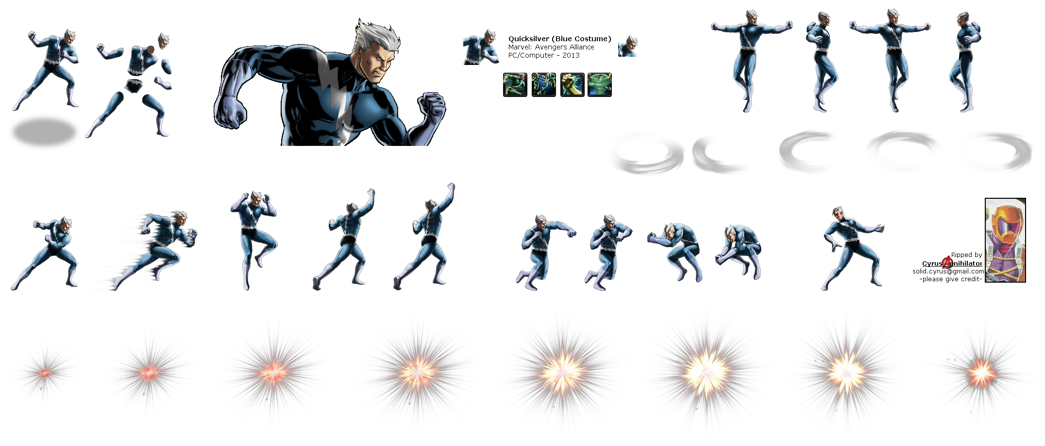 Marvel: Avengers Alliance - Quicksilver (Blue Costume)