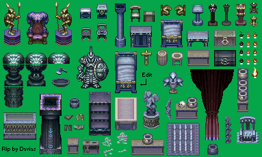 Terranigma - Sylvain Castle Interior Objects