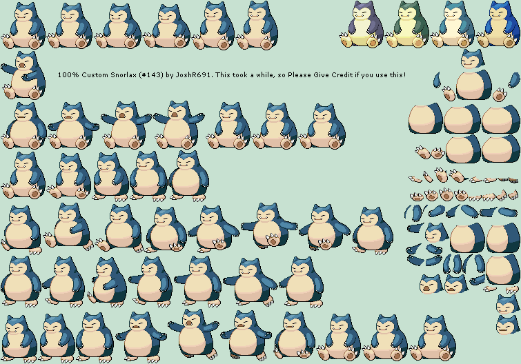Pokémon Generation 1 Customs - #143 Snorlax