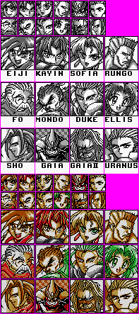 Battle Arena Toshinden - Character Select
