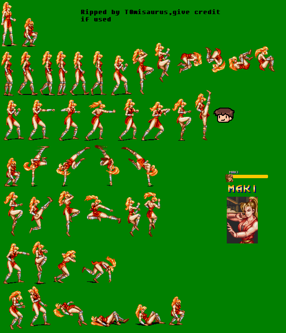 Final fight 2 maki muscle Final fight 2 maki muscle