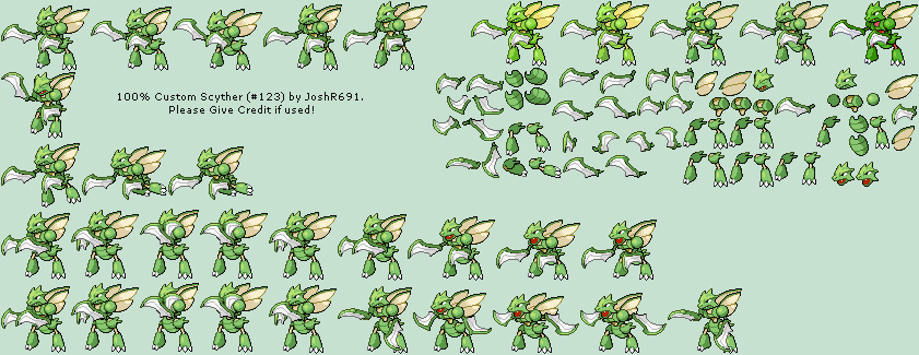 Pokémon Generation 1 Customs - #123 Scyther