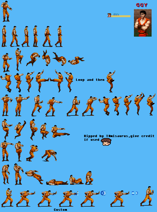 SNES - Final Fight Guy - Guy - The Spriters Resource