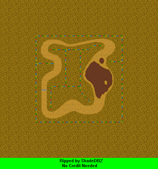 Mario Kart DS - SNES Choco Island 2