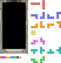 Tetris (SEGA) - Playing Field & Pieces