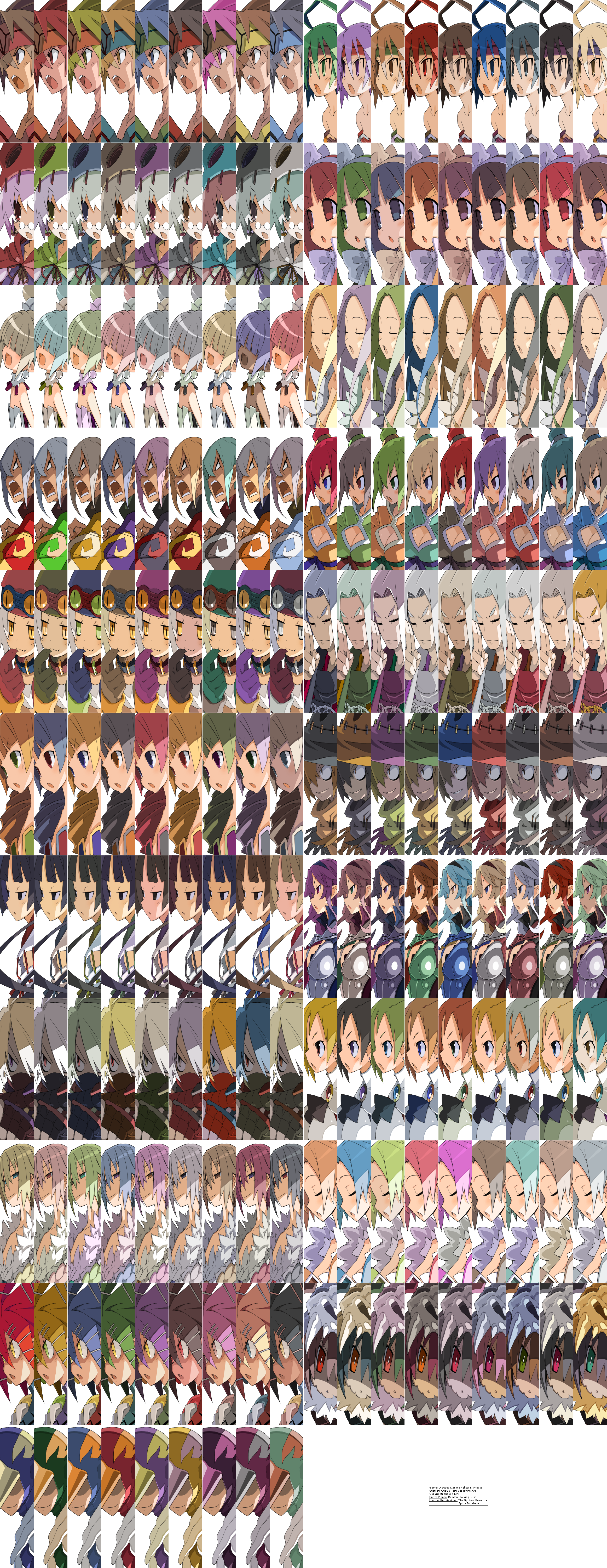 Disgaea D2: A Brighter Darkness - Cut-In Portraits (Humans)