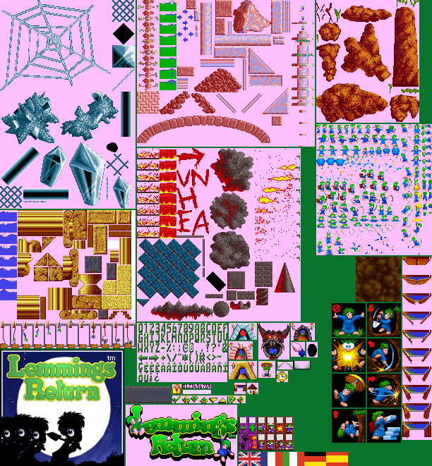 Lemmings Return - General Sprites