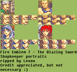 Fire Emblem: The Blazing Blade - Shopkeepers