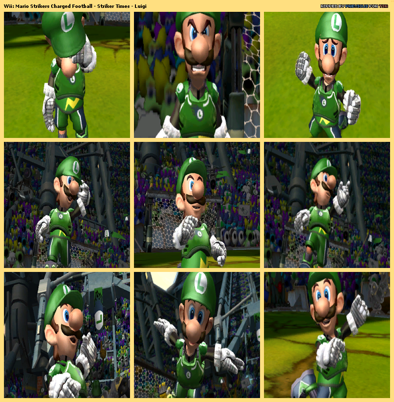 Mario Strikers Charged - Striker Times Luigi