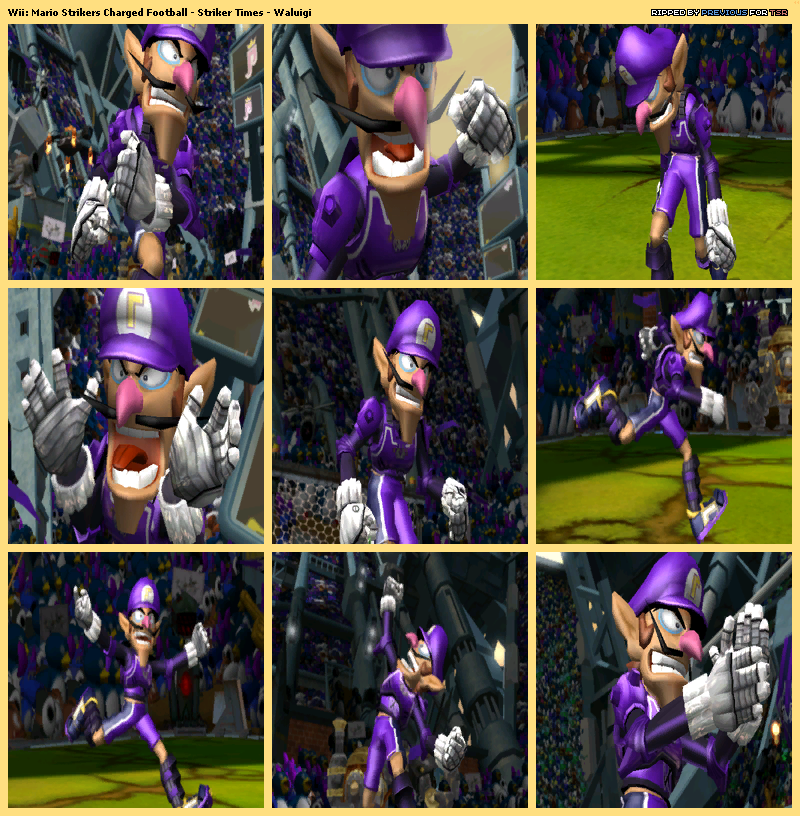 Mario Strikers Charged - Striker Times Waluigi