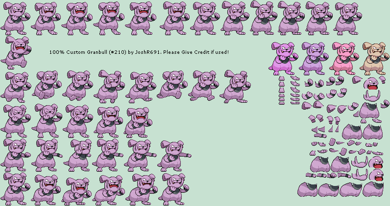 Pokémon Generation 2 Customs - #210 Granbull