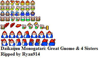 Daikaijuu Monogatari (JPN) - Great Gnome & Four Sisters