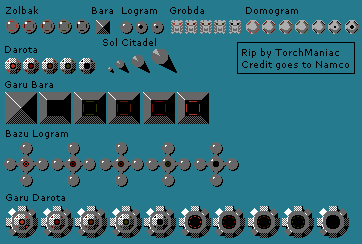 Xevious - Ground Enemies