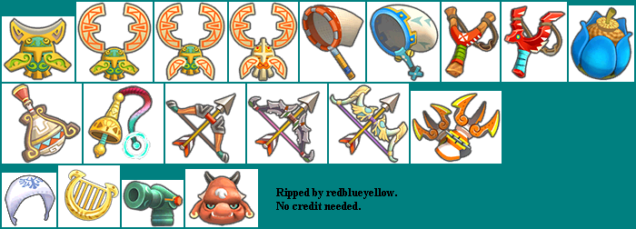 The Legend of Zelda: Skyward Sword - Equipment Items