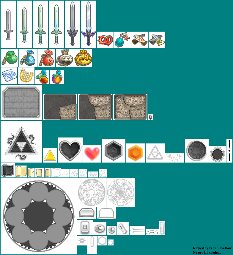 The Legend of Zelda: Skyward Sword - Miscellaneous Items & Pause Screen