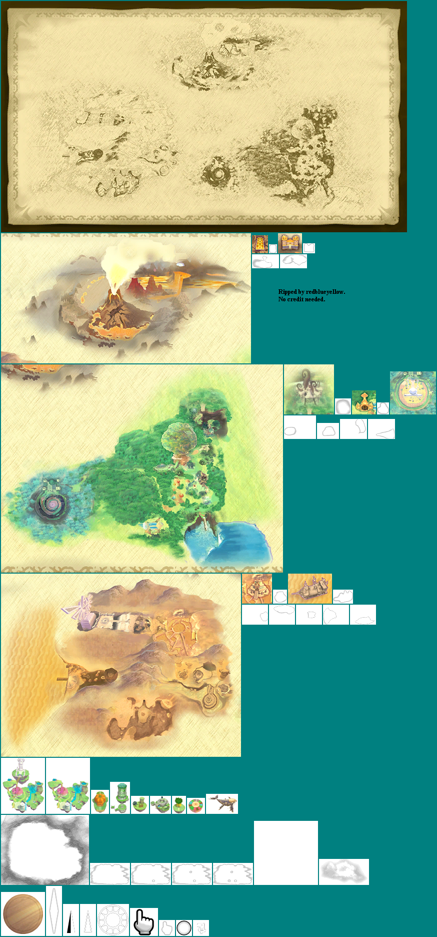 The Legend of Zelda: Skyward Sword - World Map
