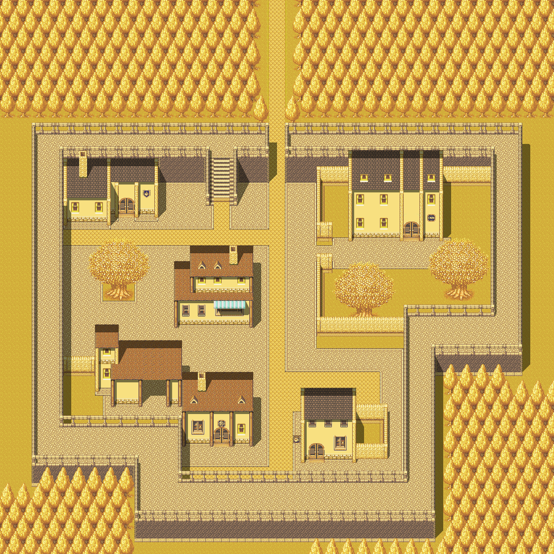Secret of Mana - Gold City (Exterior)