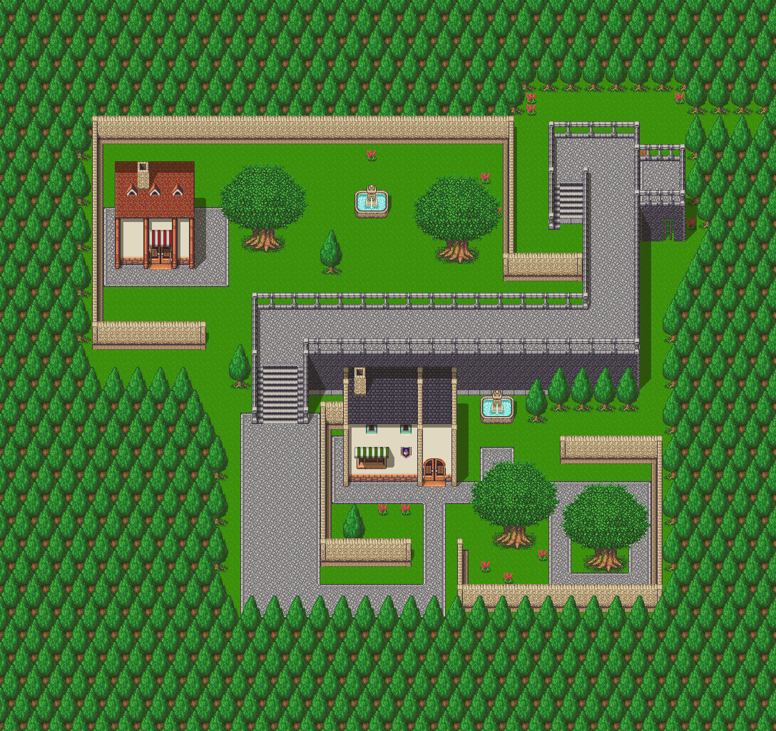 Secret of Mana - Southtown (Exterior)