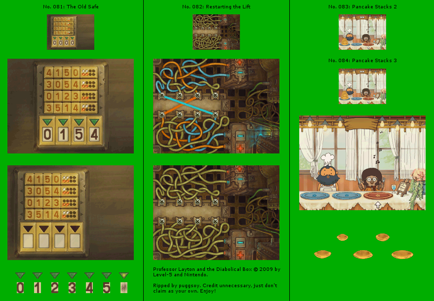 Professor Layton and the Diabolical Box - Puzzles #081 - #084