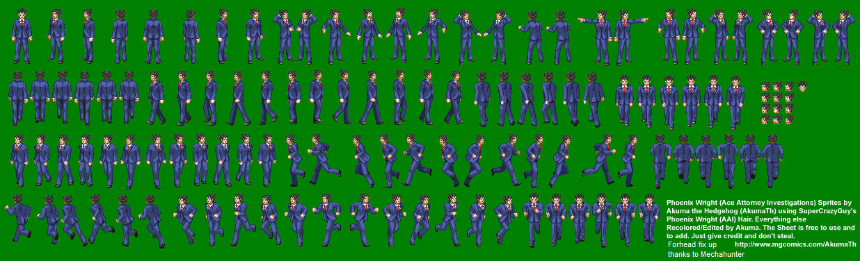 Phoenix Wright (Ace Attorney Investigations-Style)