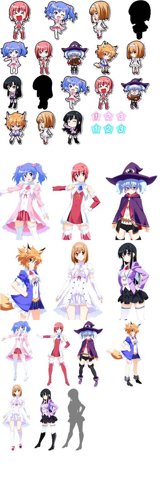 Jansei Gakuen Chrono * Magic - Character Icons