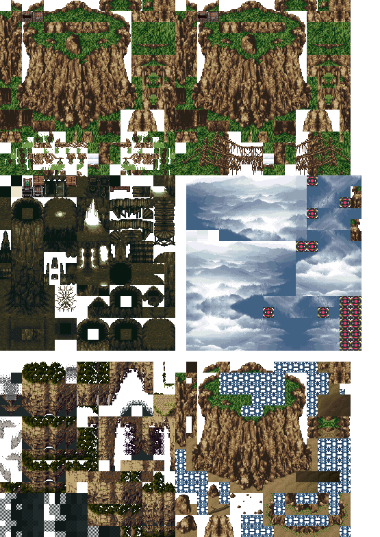 Final Fantasy 6 - Cliffs Tiles