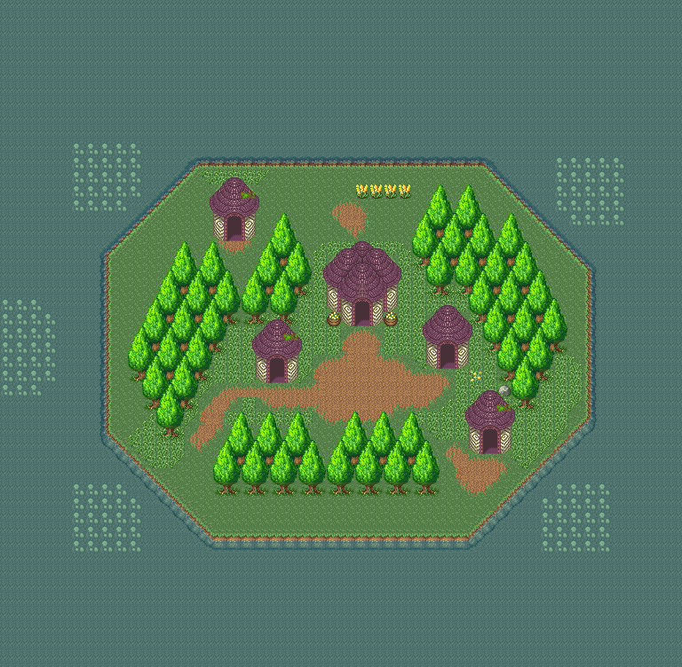 Secret of Mana - Turtle Shell Island (Exterior)