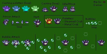 Secret of Mana - Steamed Crab & Metal Crab