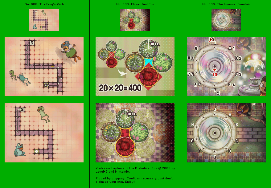 Puzzles #088 - #090