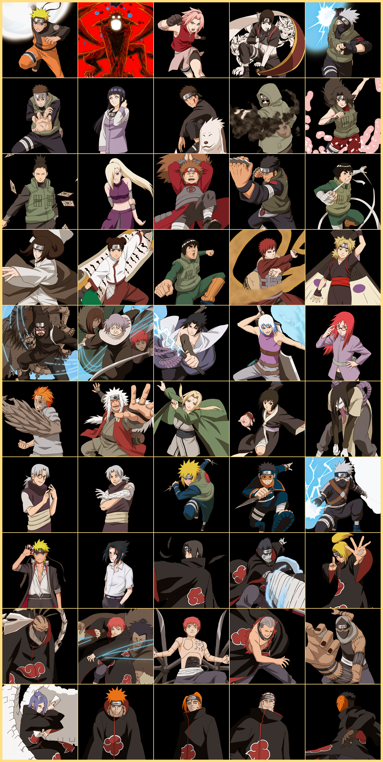 Naruto Shippuden: Ultimate Ninja Heroes 3 - VS Portraits