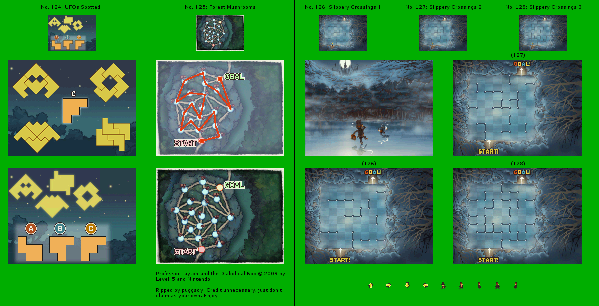 Puzzles #124 - #128