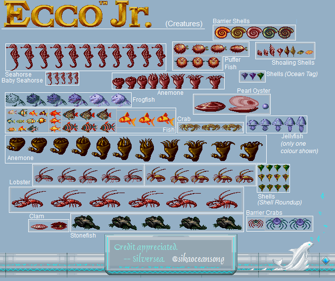 Ecco Jr. - Miscellaneous Creatures