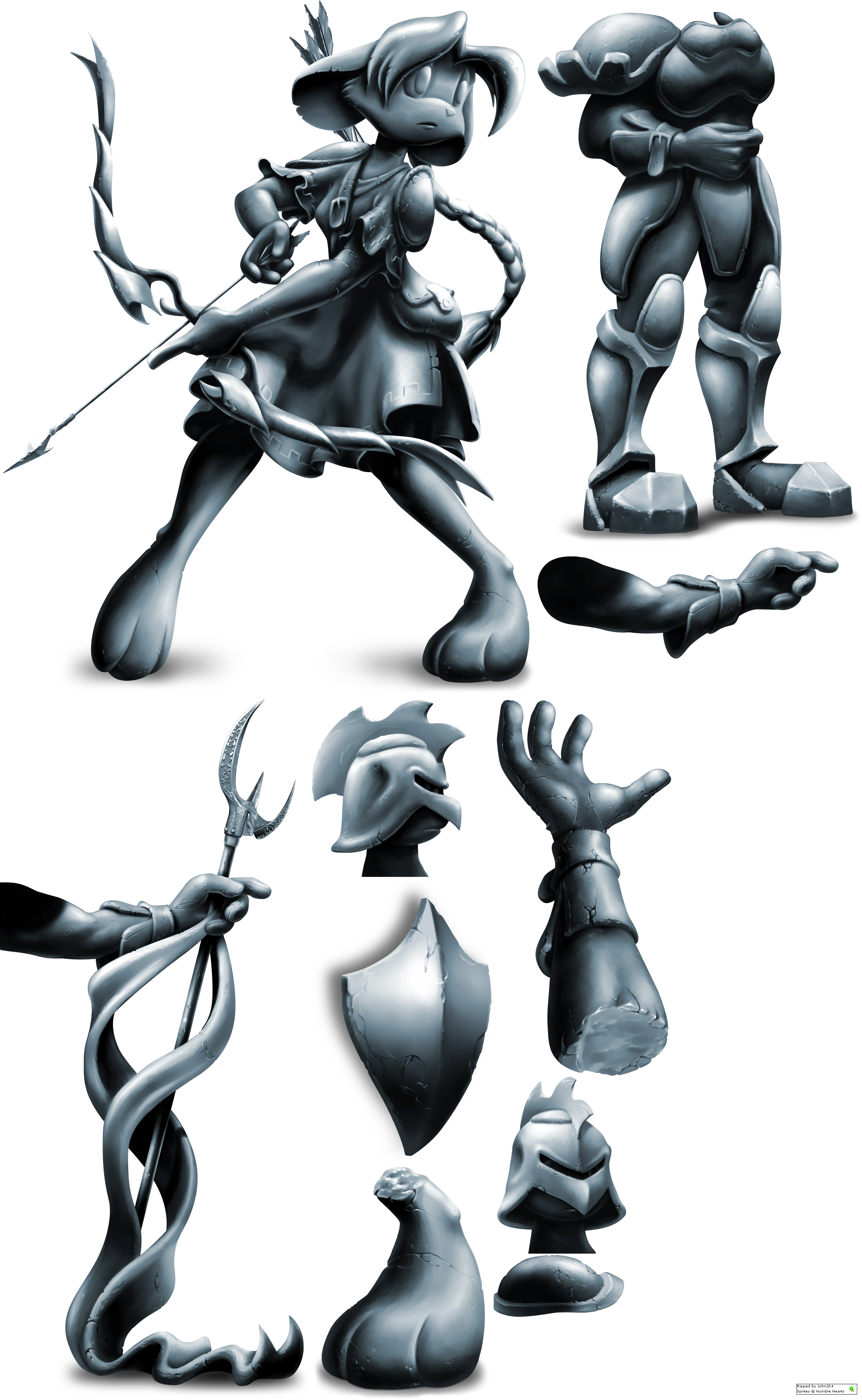 Dust: An Elysian Tail - Statue Objects